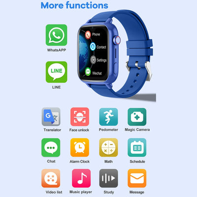4G Smart Watch Kids Video Call SOS Camera Monitor GPS WIFI Tracker Location Phone Watch APP Download Child Smartwatch.