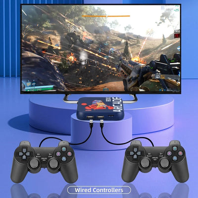 Arcade Box Video Game Console Home Gaming Set Top Box Built-in 33000+ Gaming Retro Game Console for PS1/NDS/N64/MAME/DC 4K HDTV