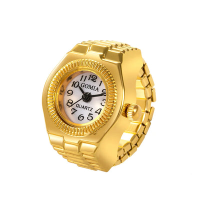 Fashion Finger Watch Men's and Women's Quartz Watchs Punk Mini Niche Finger Watchs Can Watch Time True Watchs Ring Watch Trend