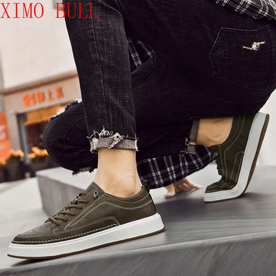 Brand Men's Genuine Leather Shoes, Comfortable Soft-soled Insoles, Men's Casual Oxford Shoes, Outdoor Sports Shoes