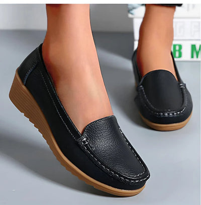 Fashion Genuine Leather Women Flats Tenis Shoes Woman Moccasins Women Shoe Footwear Women Shoes Retro Plus Size Female Footwear