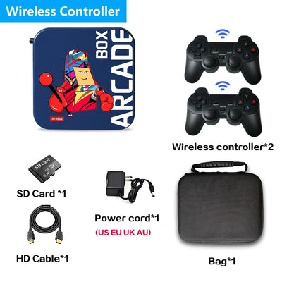 Arcade Box Video Game Console Home Gaming Set Top Box Built-in 33000+ Gaming Retro Game Console for PS1/NDS/N64/MAME/DC 4K HDTV