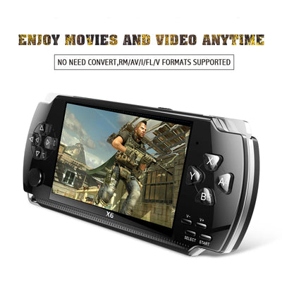 Hot Selling 4.3 inch Retro Gaming X6 Portable Game Console Built-in Game Box Multifunctional Handheld Arcade Game Console