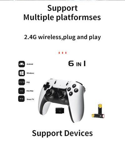 Wireless Gaming Controller For PS1 PS2 PS3 PC Android TV Game Controller Video Game Handheld Game Console Entertainment Gamepad