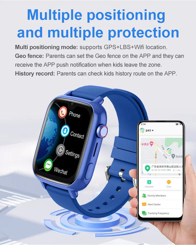 4G Smart Watch Kids Video Call SOS Camera Monitor GPS WIFI Tracker Location Phone Watch APP Download Child Smartwatch.