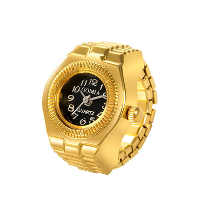 Fashion Finger Watch Men's and Women's Quartz Watchs Punk Mini Niche Finger Watchs Can Watch Time True Watchs Ring Watch Trend