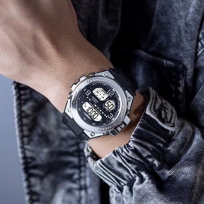 Men's Watch [2025 New Model] Ultra-Long Battery Life, Shockproof and Sweatproof, Led Large Dial |   Day of the Week + Alarm Clock + Stopwatch |   Youth Sports Electronic Watch